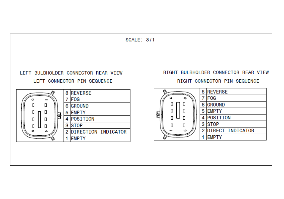 LED tail light left FORD TRANSIT UNISTOP